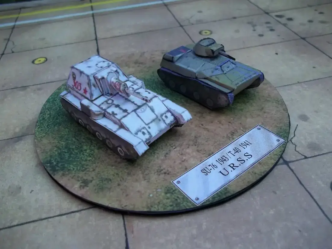 SU-76 / T-40<br />Blindados Ejército Soviético 1943 ACCESORIOS PARA TRENES DE CARGA HO