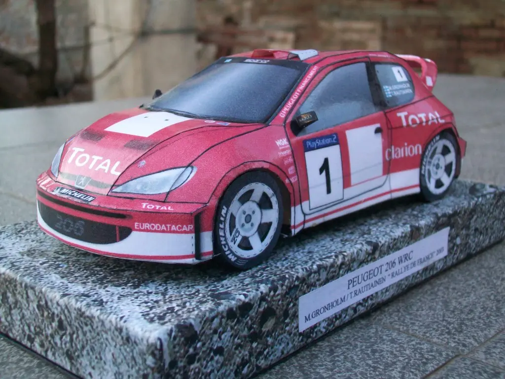 PEUGEOT 206 WRC MAQUETAS-ARMADAS.COM