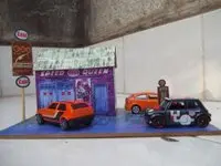 estacion de servicio 1/64 maquetas armadas